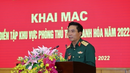 Khai mạc diễn tập khu vực phòng thủ tỉnh Thanh Hóa năm 2022