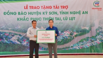 Trung Nam Group chia sẻ cùng nhân dân Kỳ Sơn vượt qua lũ dữ
