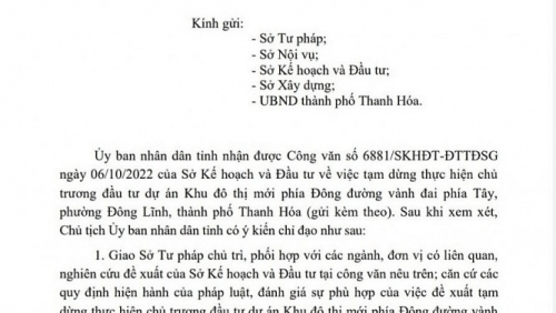 “Tuýt còi” dự án khu đô thị hơn 1.200 tỷ để truy trách nhiệm người tham mưu