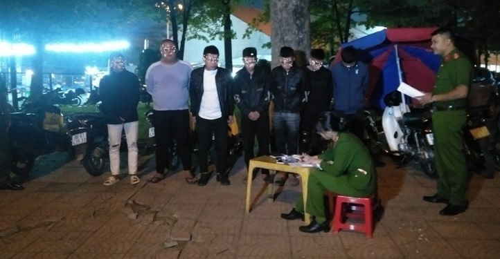 7 thanh thiếu niên lập bãi trông xe thu tiền trái phép tại TP Vĩnh Yên