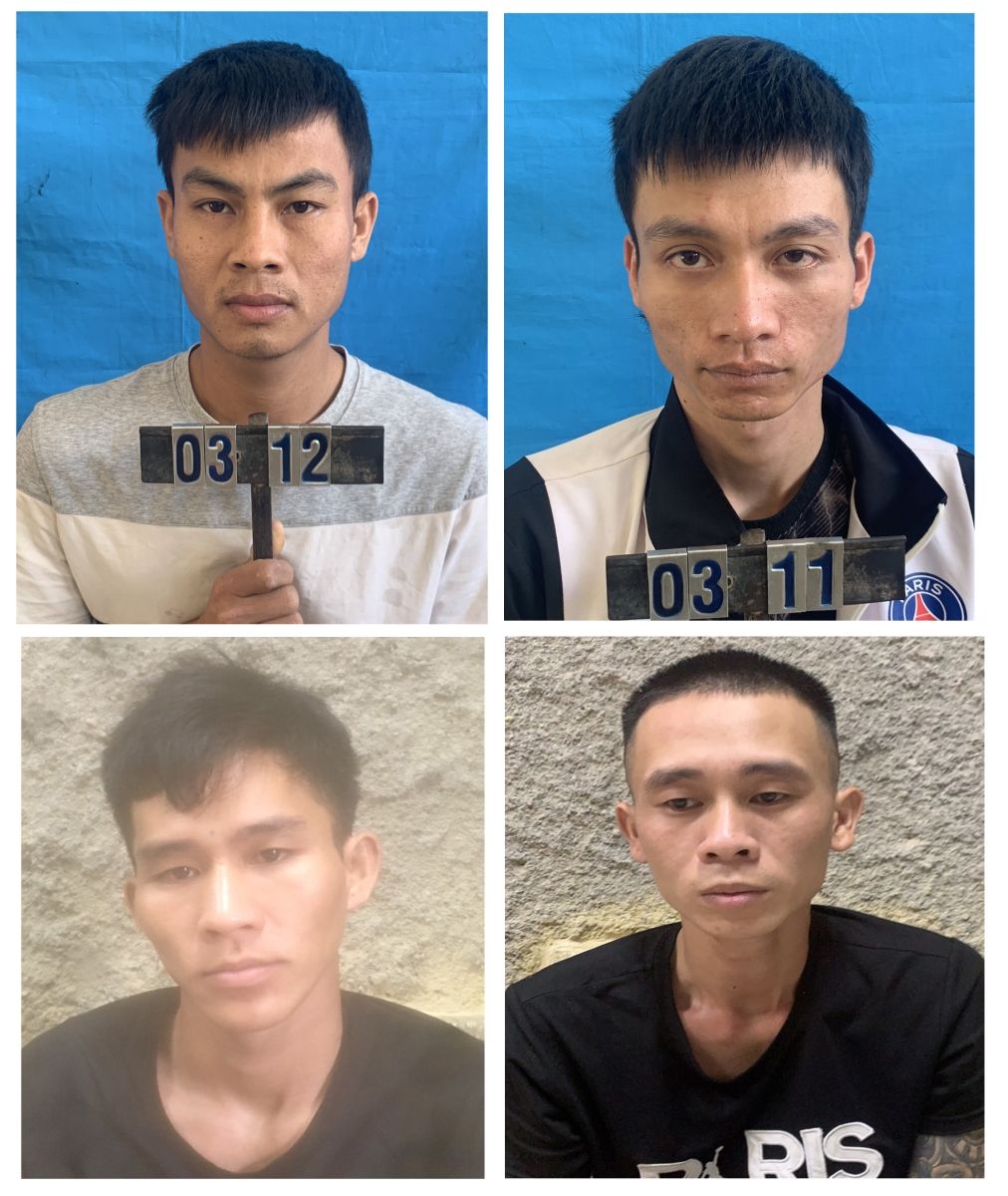 Các đối tượng cướp giật bị CA TP Thanh Hóa bắt giữ