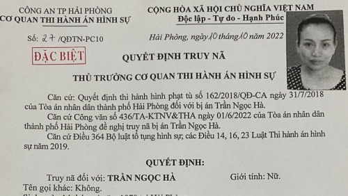 Bắt "nữ quái"  bị truy nã đặc biệt