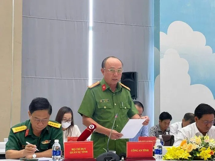 Đại tá Trần Văn Chính thông tin về vụ việc