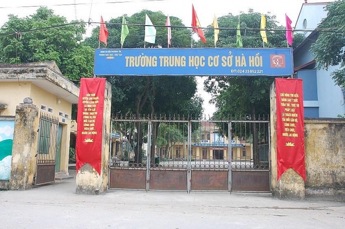 Chì vì lời qua tiếng lại dẫn đến đánh bạn chấn thương sọ não xảy ra tại trường THCS Hà Hồi, huyện Thường Tín- nơi xảy ra sự việc