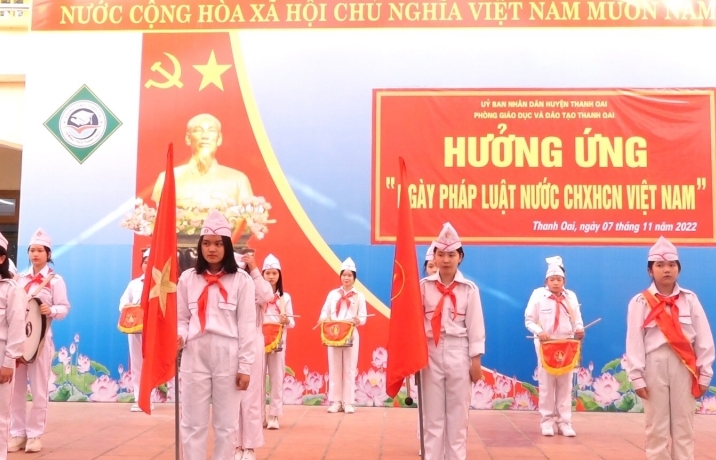 Lan tỏa mạnh mẽ Ngày Pháp luật Việt Nam trong nhà trường