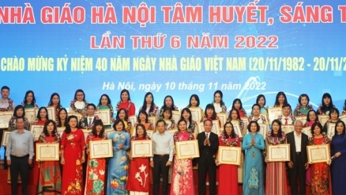 40 nhà giáo Thủ đô được vinh danh tâm huyết, sáng tạo