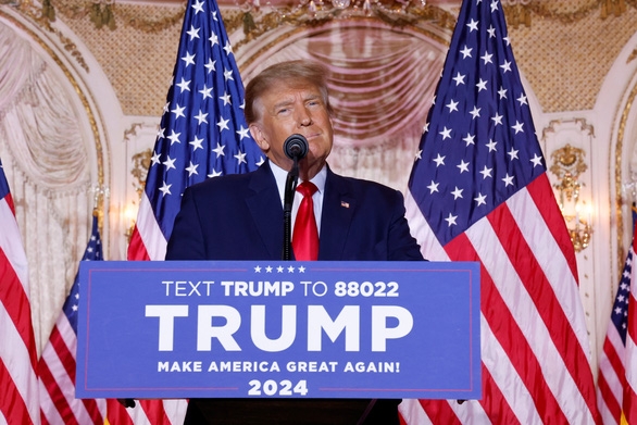 Ông Donald Trump chính thức tuyên bố tái tranh cử tổng thống Mỹ năm 2024