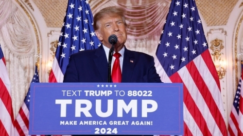 Ông Donald Trump chính thức tuyên bố tái tranh cử tổng thống Mỹ năm 2024