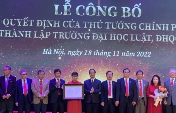 Công bố quyết định thành lập Trường ĐH Luật thuộc ĐH Quốc gia Hà Nội