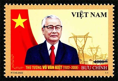 Bộ tem đặc biệt kỷ niệm 100 năm ngày sinh cố Thủ tướng Võ Văn Kiệt chính thức được phát hành