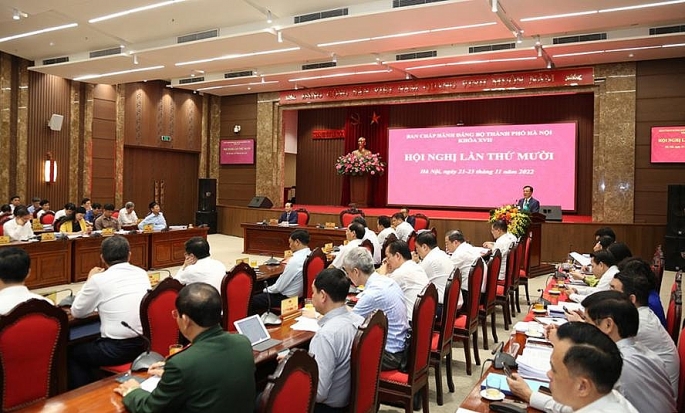 Bế mạc Hội nghị lần thứ 10 Ban chấp hành Đảng bộ TP Hà Nội