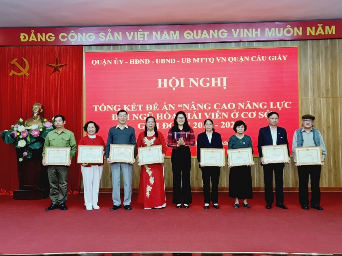 Quận Cầu Giấy, Hà Nội: 100% Tổ hòa giải đạt tiêu chuẩn “Tổ hòa giải 5 tốt”