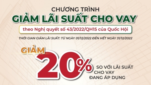 Agribank giảm tiếp 20% so với lãi suất cho vay để hỗ trợ khách hàng