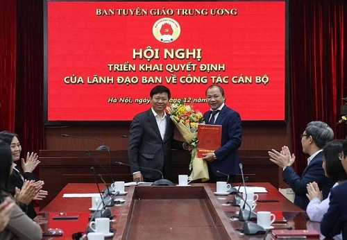 Đồng chí Nguyễn Gia Hưng được bổ nhiệm làm Phó vụ trưởng Vụ Báo chí Xuất bản, Ban Tuyên giáo Trung ương