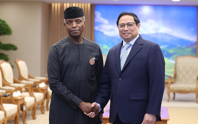 Thủ tướng Chính phủ Phạm Minh Chính tiếp Phó Tổng thống Cộng hòa Liên bang Nigeria