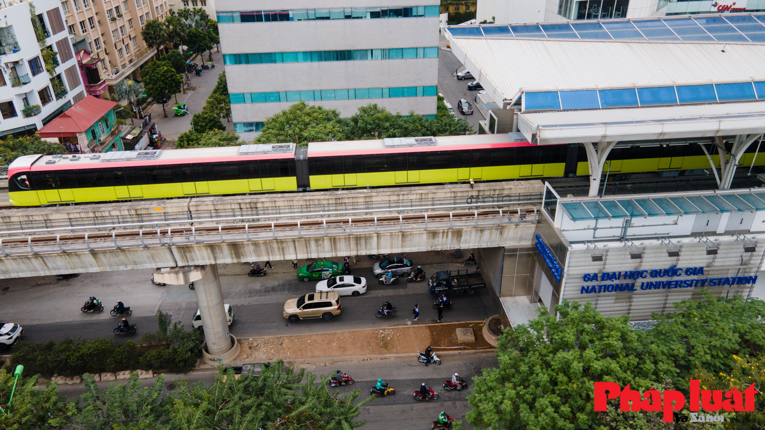 8 đoàn tàu Metro Nhổn - Ga Hà Nội liên tục chạy thử liên động