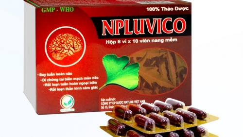 Thuốc Npluvico trị suy tuần hoàn não bị thu hồi toàn quốc