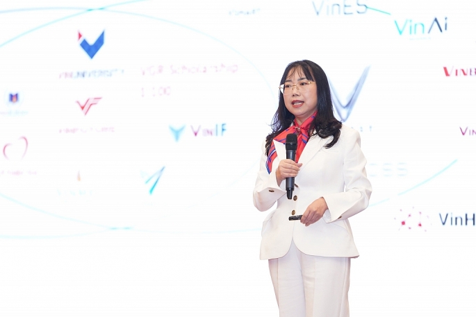 TS. Lê Mai Lan, Phó Chủ tịch Tập đoàn Vingroup phát biểu tại sự kiện