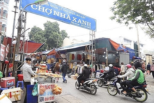 Chợ Nhà Xanh, nơi xảy ra vụ việc chủ cửa hàng tát khách
