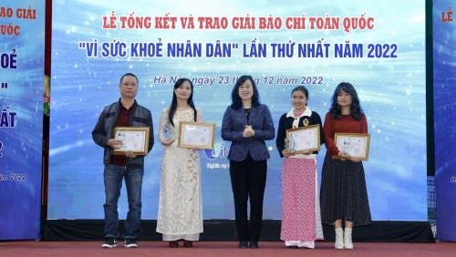 57 tác phẩm được trao Giải báo chí toàn quốc “Vì sức khỏe Nhân dân” lần thứ nhất năm 2022