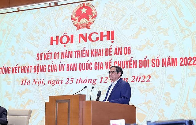 Thủ tướng Chính phủ Phạm Minh Chính phát biểu chỉ đạo hội nghị. Ảnh: VGP/Nhật Bắc. 