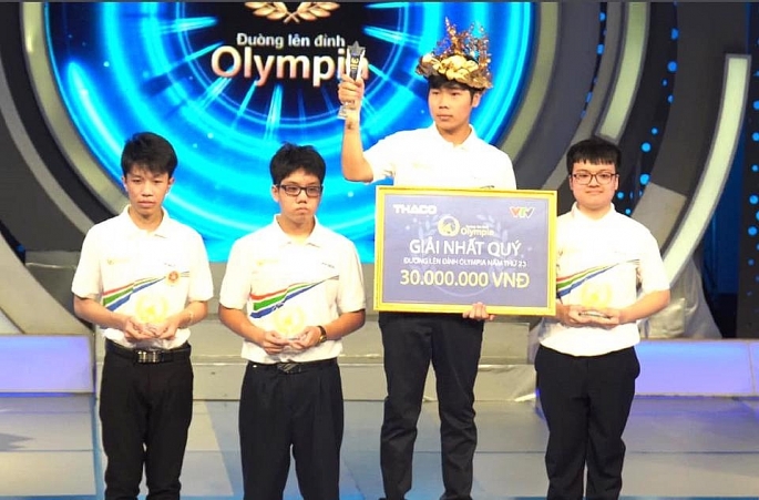 Em Nguyễn Việt Thành là thí sinh đầu tiên góp mặt trong trận chung kết năm Đường lên đỉnh Olympia 2023