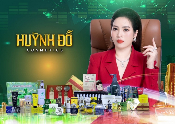Doanh nhân Đỗ Thị Kim Tho - Giám đốc Công ty TNHH Thương Mại Mỹ Phẩm Huỳnh Đỗ Cosmetics 