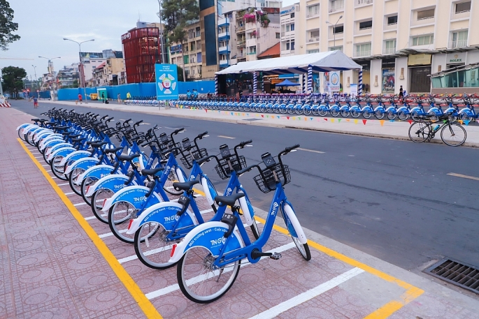 Xe đạp công cộng tại TP Hồ Chí Minh được triển khai từ tháng 12/2021