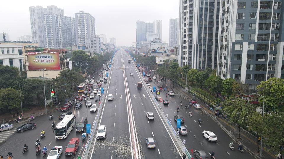 Hà Nội: Chính thức thông xe đường Vành đai 2, đoạn Vĩnh Tuy - Ngã Tư Vọng