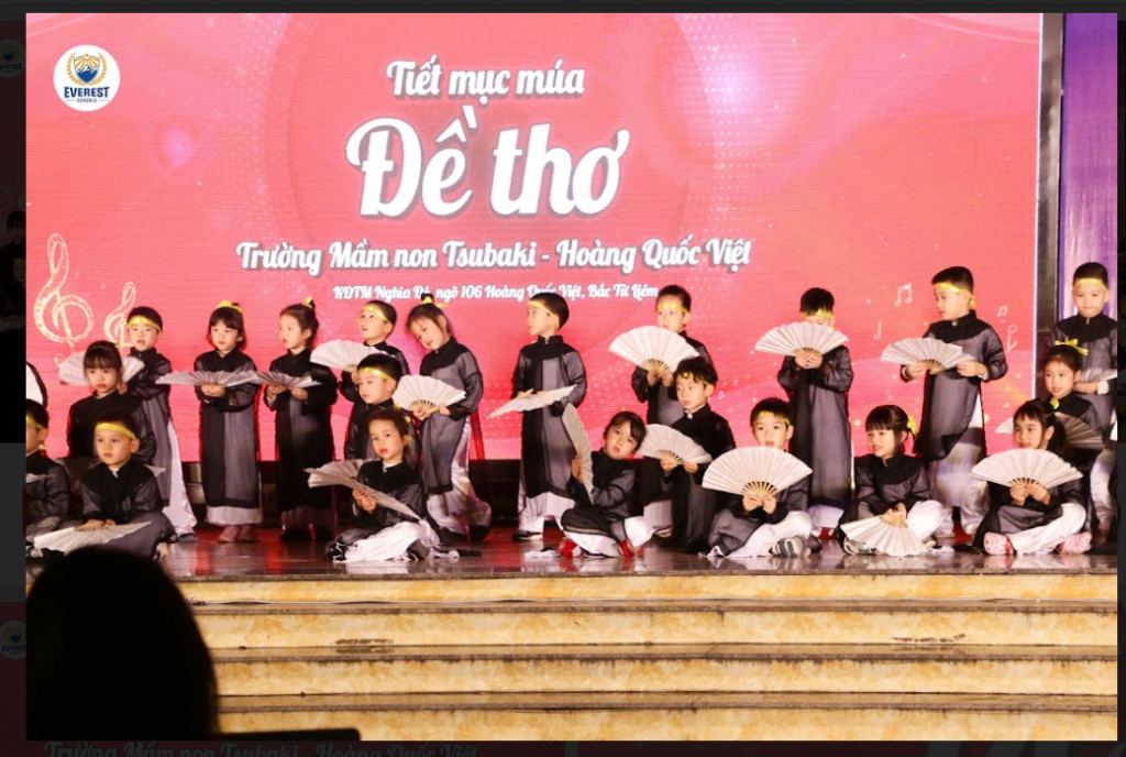 Tiết mục múa Đề thơ của Trường MN Tsubaki – Hoàng Quốc Việt