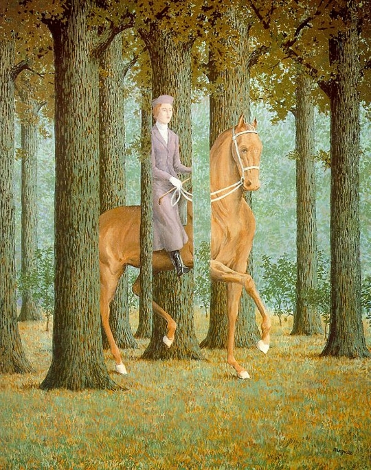 Tác phẩm Chữ ký trống (The blank signature) của Rene Magritte năm 1965