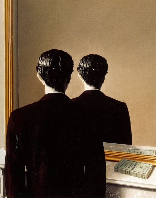Tác phẩm Không dành cho việc tái sản xuất (Not to Be Reproduced) của René Magritte năm 1937
