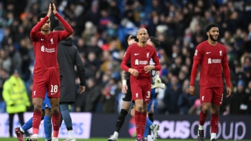 Thất bại trước Brighton, Liverpool trở thành cựu vương tại FA Cup