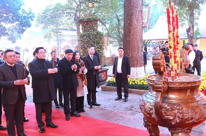 Lễ dâng hương khai Xuân tại Hoàng thành Thăng Long - Hà Nội