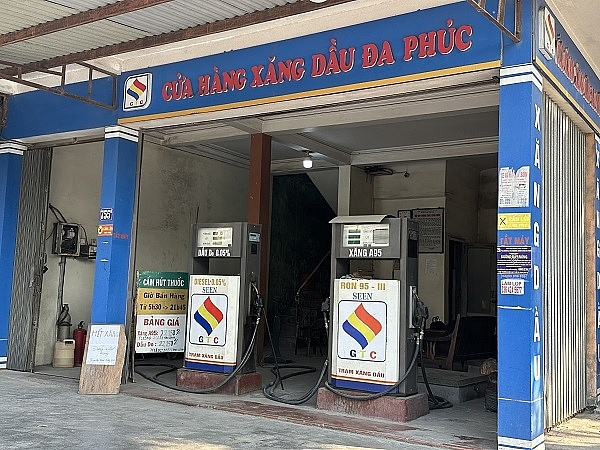Cửa hàng xăng dầu Đa Phúc thuộc Công ty TNHH Phú Khánh. (Ảnh: Cục QLTT Hải Phòng).