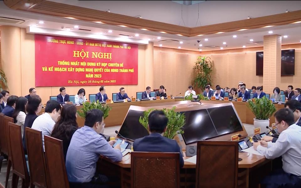 Thống nhất nội dung Kỳ họp chuyên đề của HĐND TP Hà Nội vào tháng 3/2023