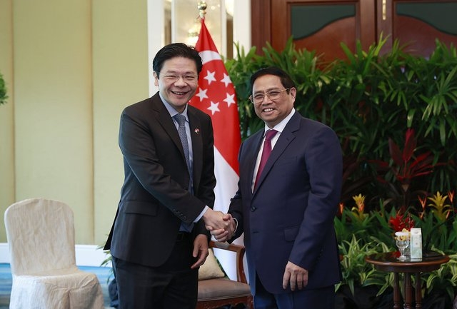 Thủ tướng Phạm Minh Chính tiếp Phó Thủ tướng, Bộ trưởng Tài chính Singapore