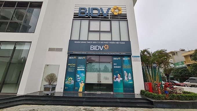Phòng giao dịch Bình Minh của Ngân hàng BIDV ở phường Đông Hương, TP Thanh Hóa