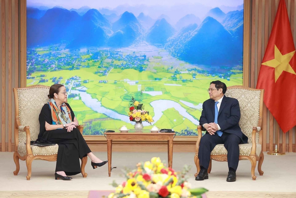 Thủ tướng Chính phủ Phạm Minh Chính tiếp Bộ trưởng Ngoại giao nước Cộng hòa El Salvador