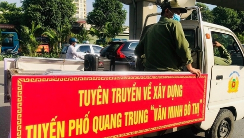 Hà Nội công nhận hai tuyến phố văn minh đô thị trên địa bàn quận Hà Đông