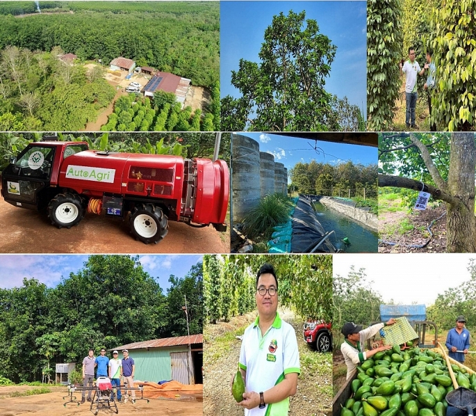 Nông trại Thiên Nông (H.Bù Gia Mập, tỉnh Bình Phước) là mô hình kinh tế tuần hoàn ứng dụng nhiều công nghệ tiên tiến, hướng đến phát triển nông nghiệp xanh.
