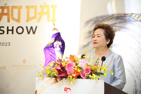 Bà Nguyễn Thị Nga, Chủ tịch Tập đoàn BRG,  phát biểu tại sự kiện