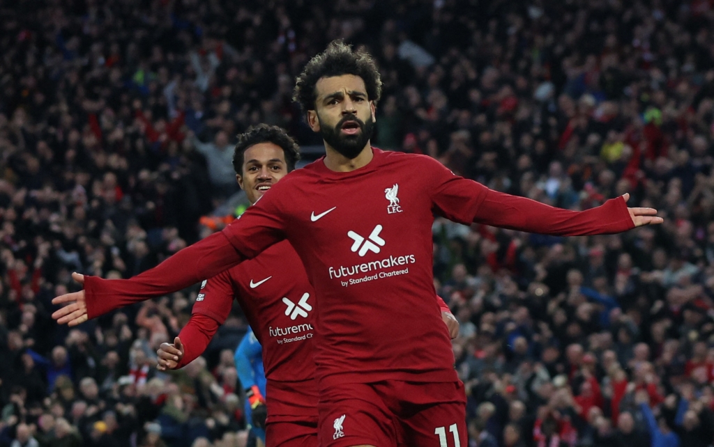 Salah đi vào lịch sử của Liverpool.