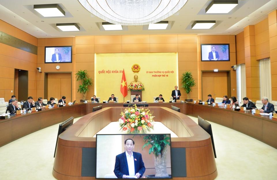 Quang cảnh một phiên họp của Ủy ban Thường vụ Quốc hội. Ảnh: Quochoi.vn