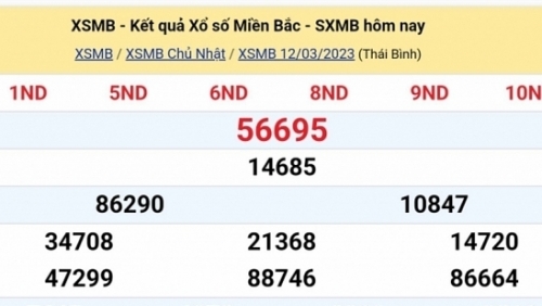 XSMB - KQXSMB - Kết quả xổ số miền Bắc hôm nay 13/3/2023