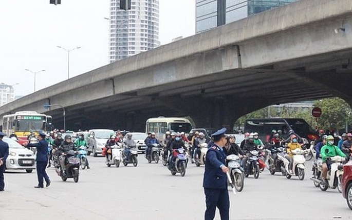 Hà Nội thí điểm tổ chức lại giao thông khu vực nút giao Phạm Hùng - Nguyễn Hoàng - Tôn Thất Thuyết.