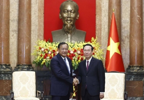 Chủ tịch nước Võ Văn Thưởng tiếp Phó Thủ tướng, Bộ trưởng Bộ Ngoại giao và Hợp tác quốc tế Campuchia