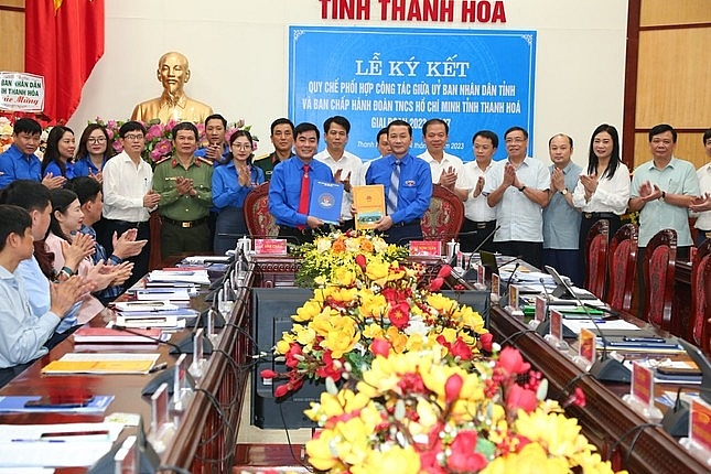 UBND tỉnh Thanh Hóa và Ban Chấp hành Tỉnh Đoàn ký kết quy chế phối hợp công tác giai đoạn 2023-2027.