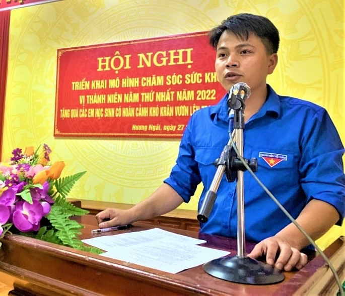 Bí thư Đoàn xã Hương Ngải cống hiến sức trẻ cho công tác đoàn thanh niên