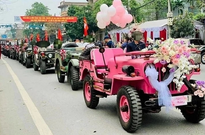 Tạm giữ 6 xe jeep tham gia rước dâu ở Thái Nguyên